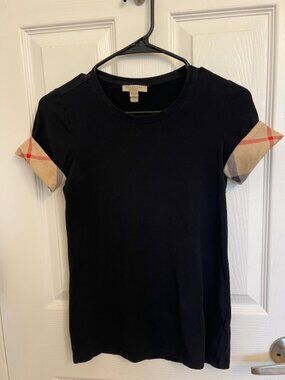 Burberry Brit Nova Check Crewneck Short Sleeve T-Shirt Size XS